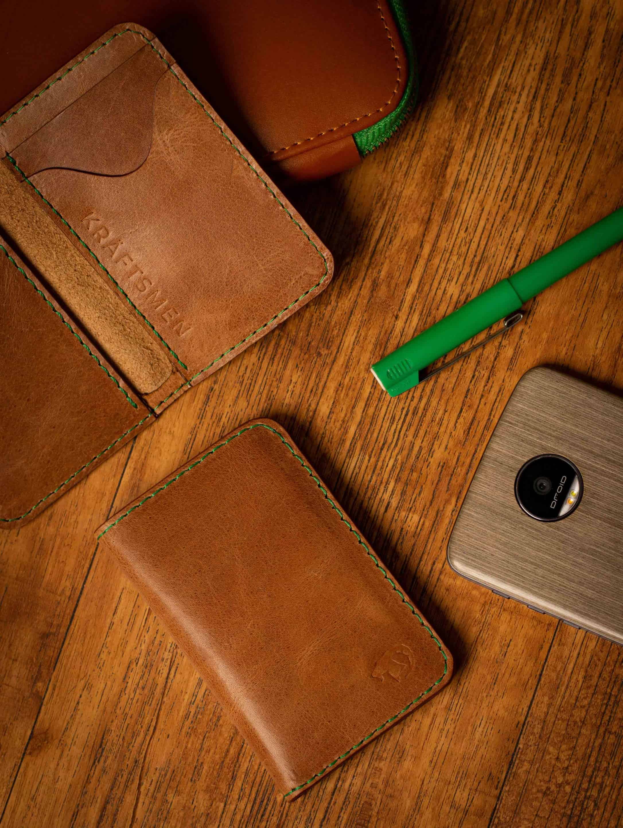 leather business card holder