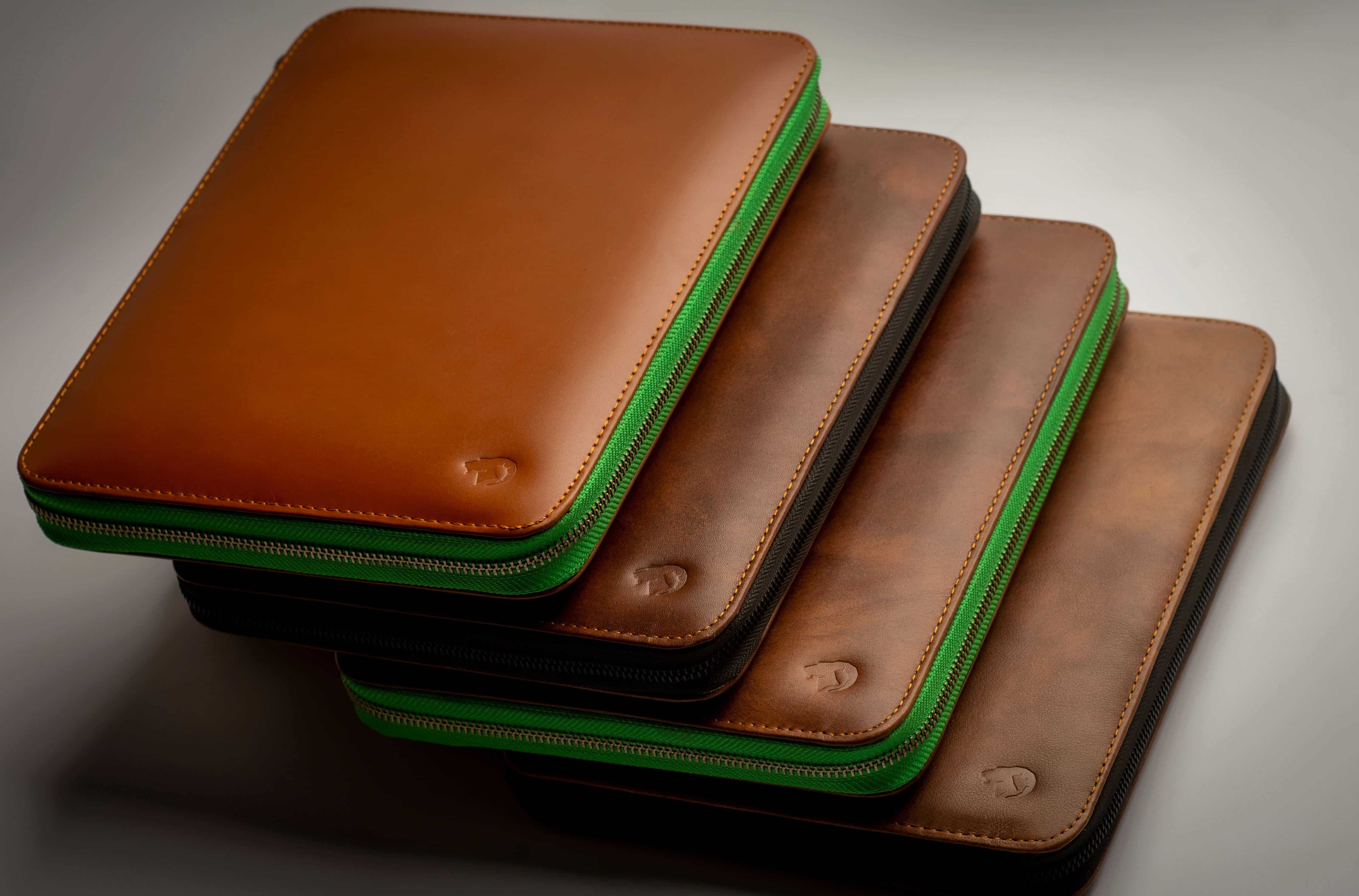 personalized leather portfolio