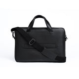 The Alpha Leather Briefcase - Black