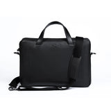 The Alpha Leather Briefcase - Black