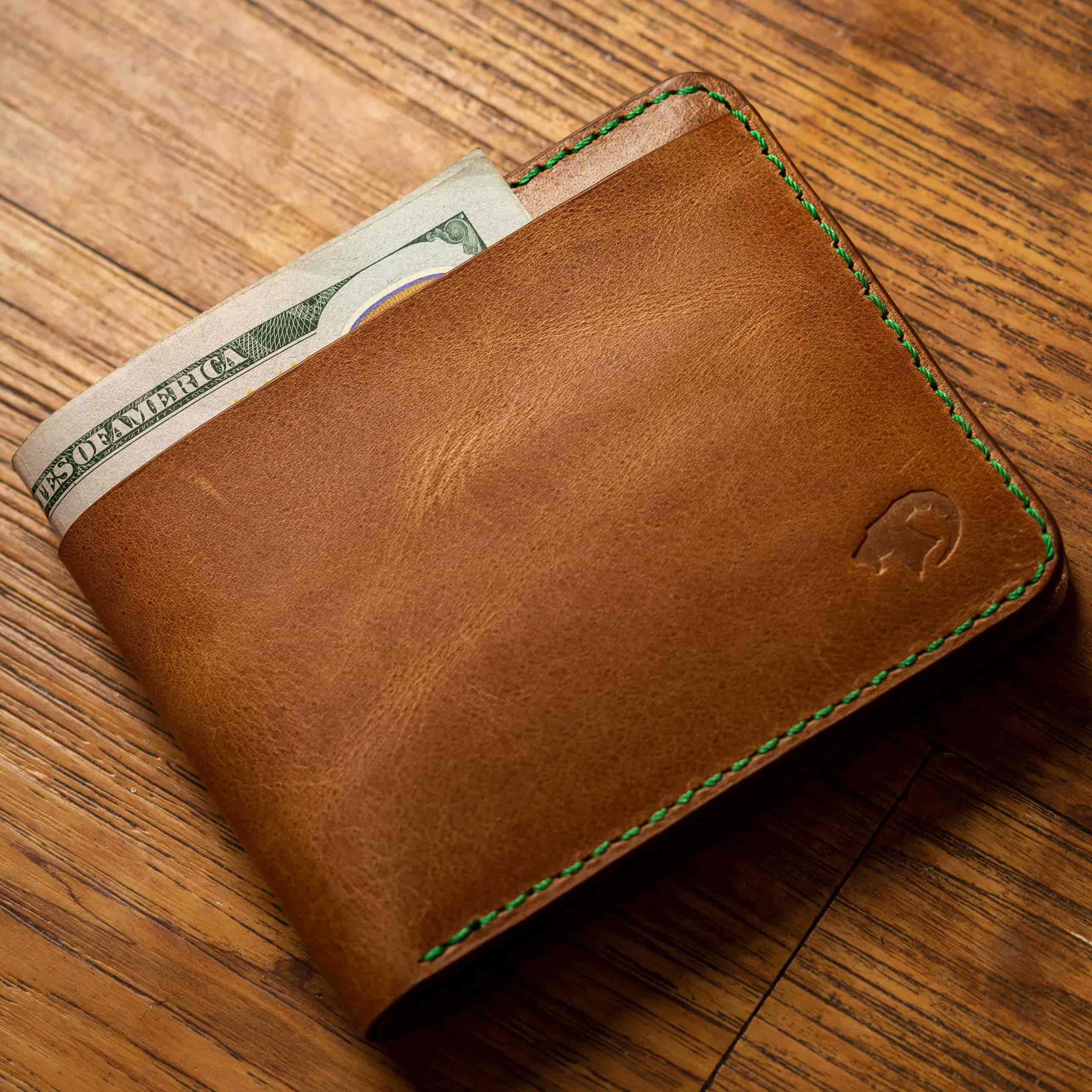 brown leather wallet