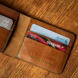 brown leather wallet