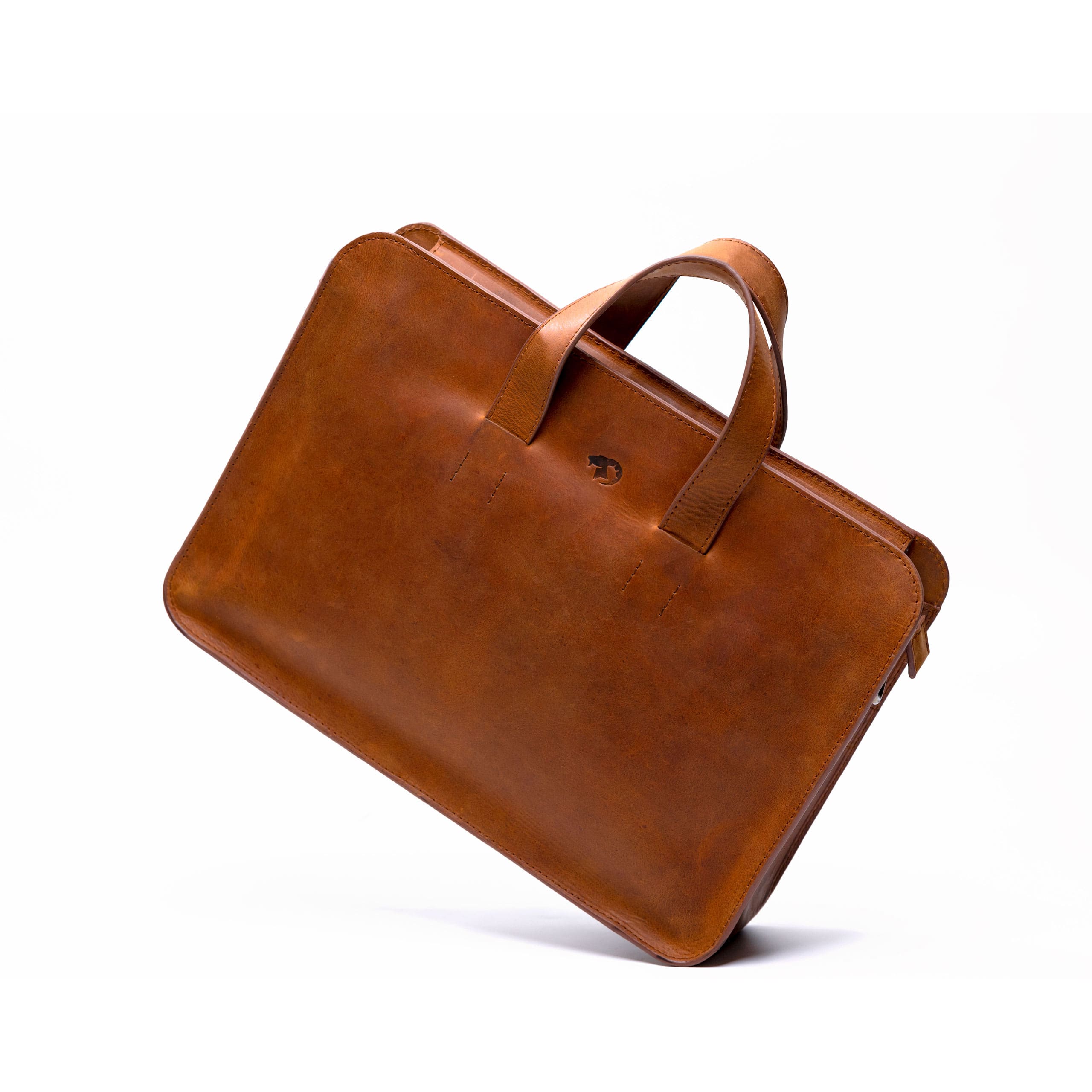 leather briefcase bag laptop office 