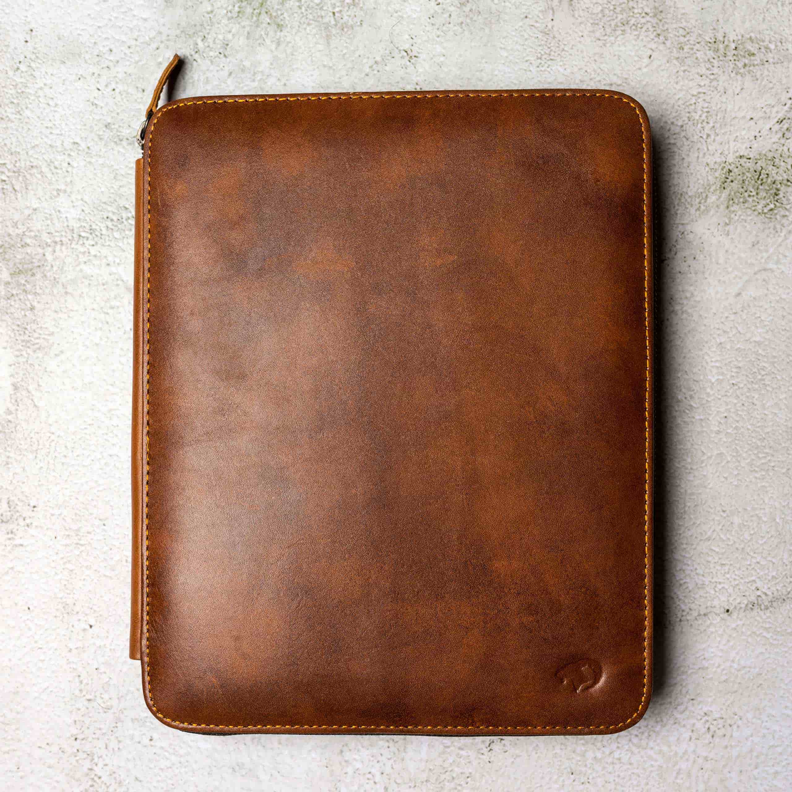 leather folder