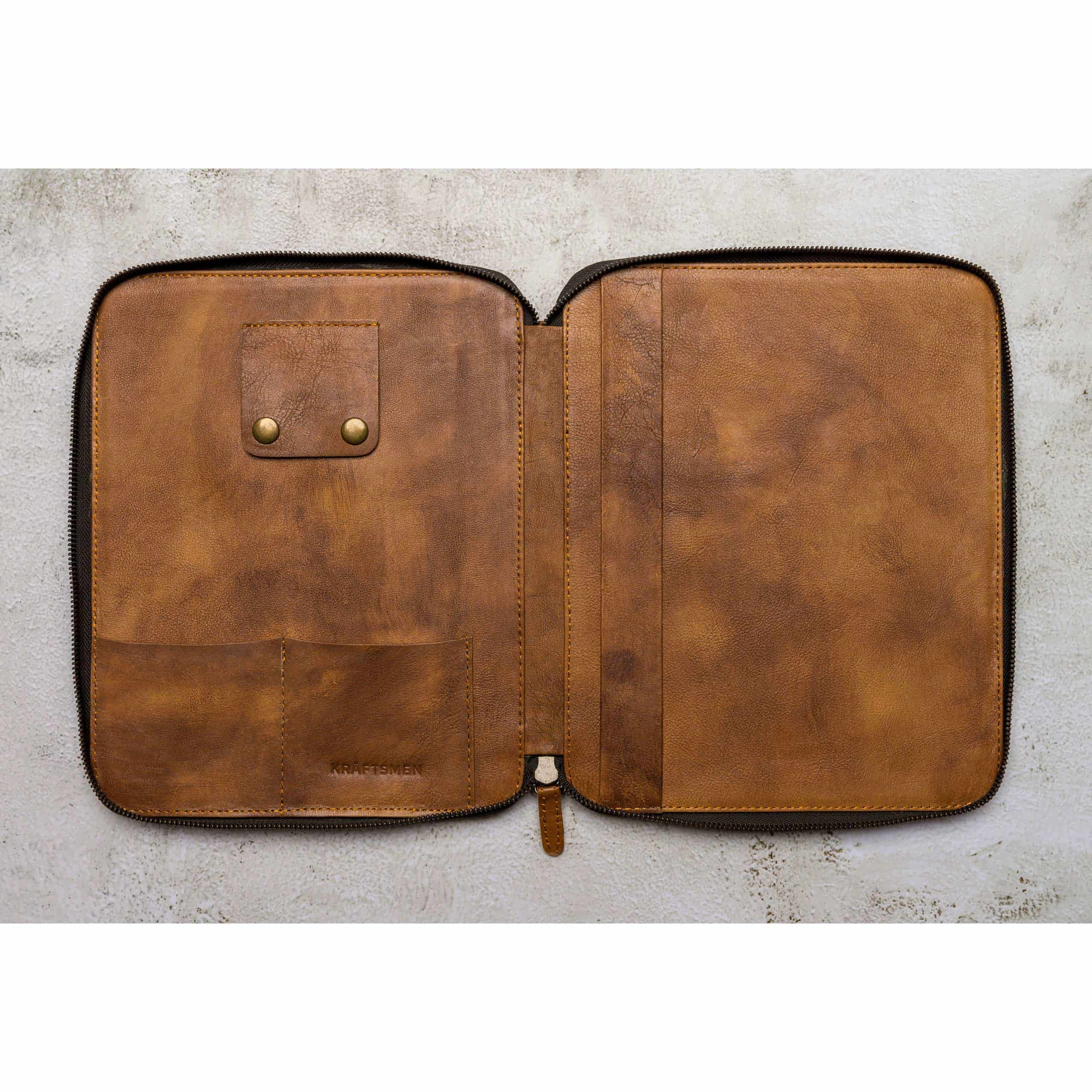 leather folder