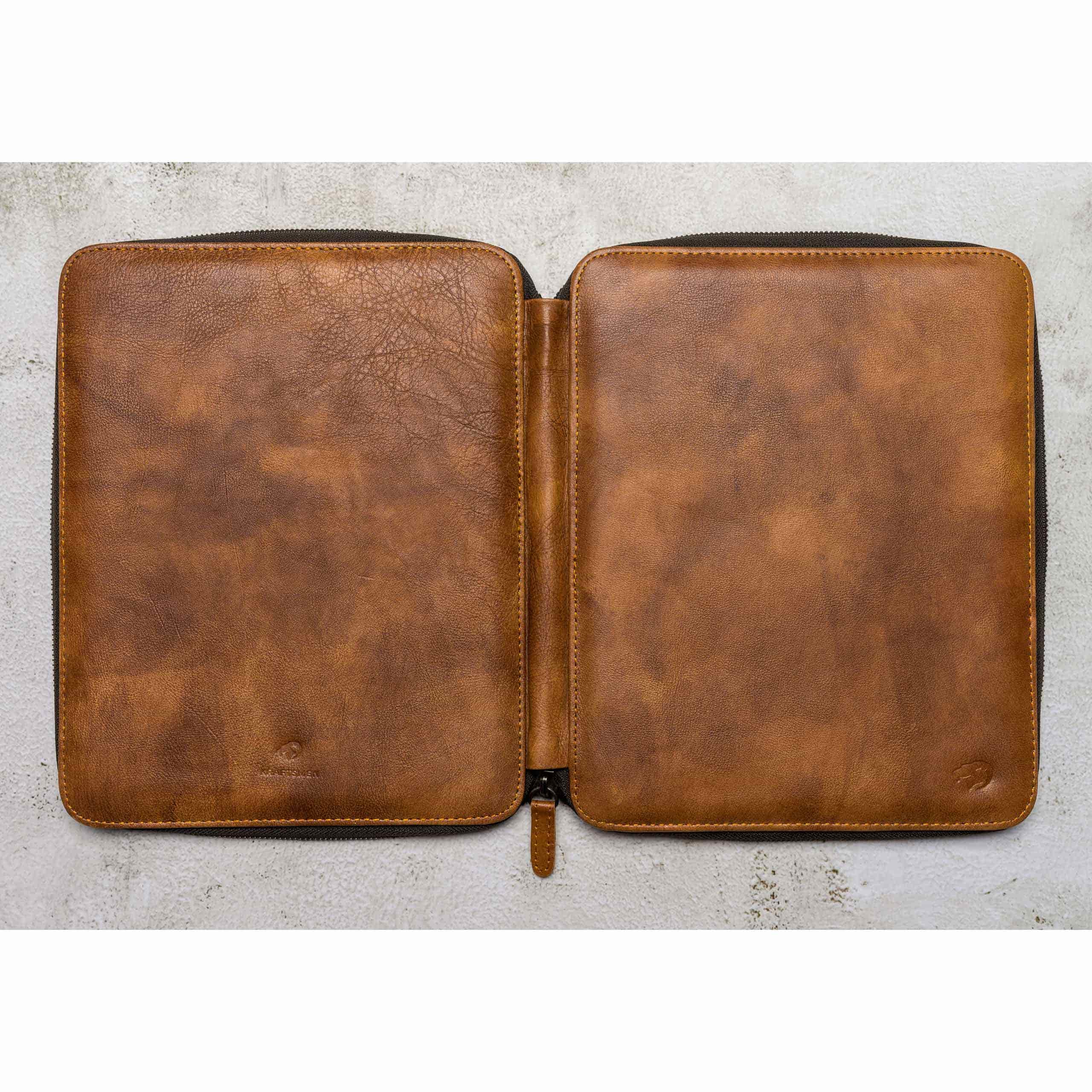 leather folder