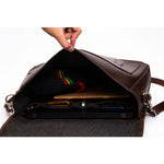 leather laptop messenger bag