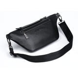 The Alpha Leather Sling Bag - Black