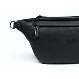 The Alpha Leather Sling Bag - Black