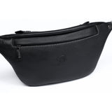 The Alpha Leather Sling Bag - Black